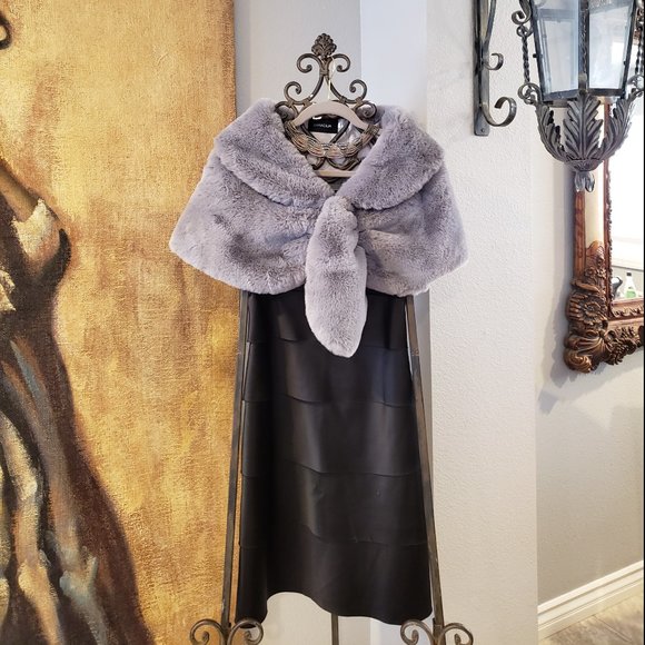 Caracilia Jackets & Blazers - CARACILIA Beatiful Gray Stole.  Size S
